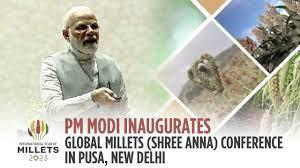 PM Modi addresses the Global Millets Conference