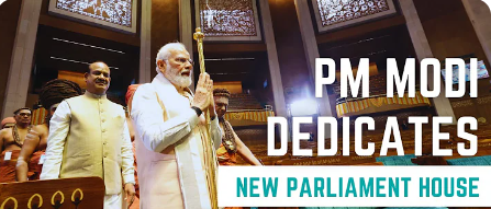 PM Modi dedicates new Parliament House to the nation